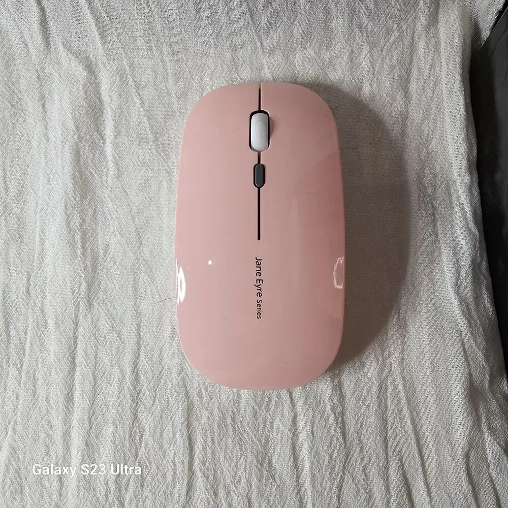 Wireless Optical Mouse Ultra Slim Rechargeable Pink By Jane Eyre Series